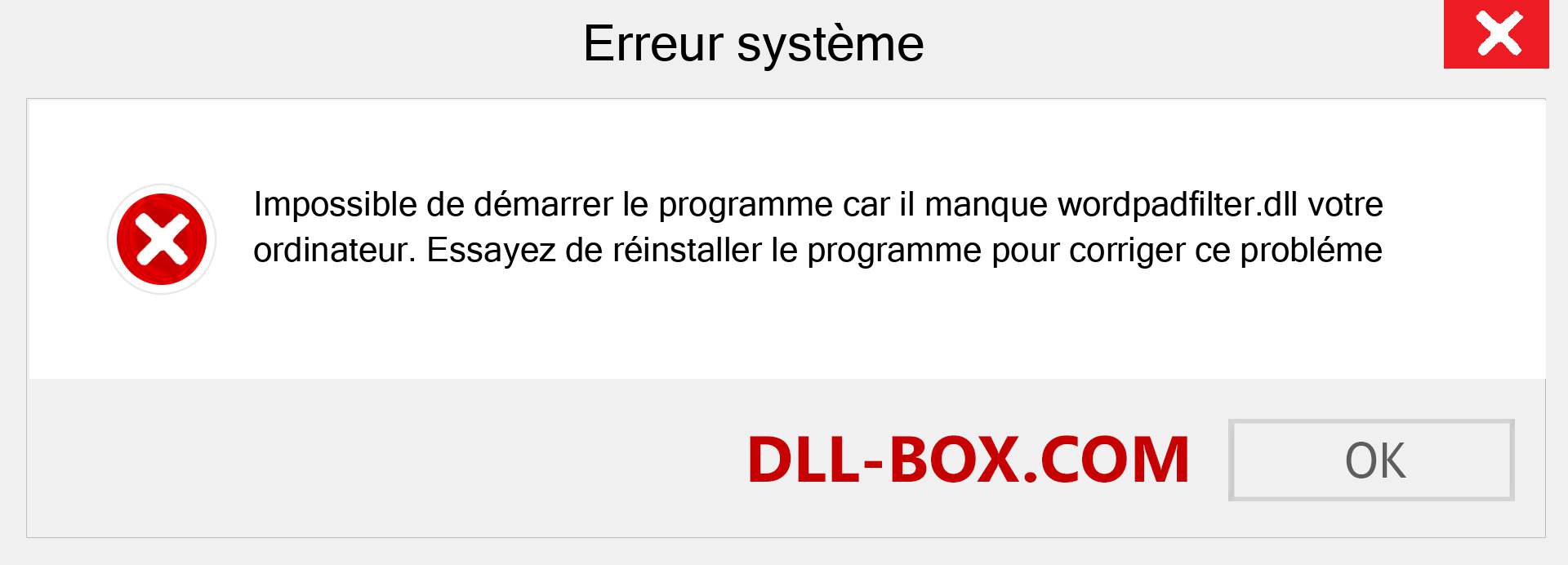 Le fichier wordpadfilter.dll est manquant ?. Télécharger pour Windows 7, 8, 10 - Correction de l'erreur manquante wordpadfilter dll sur Windows, photos, images